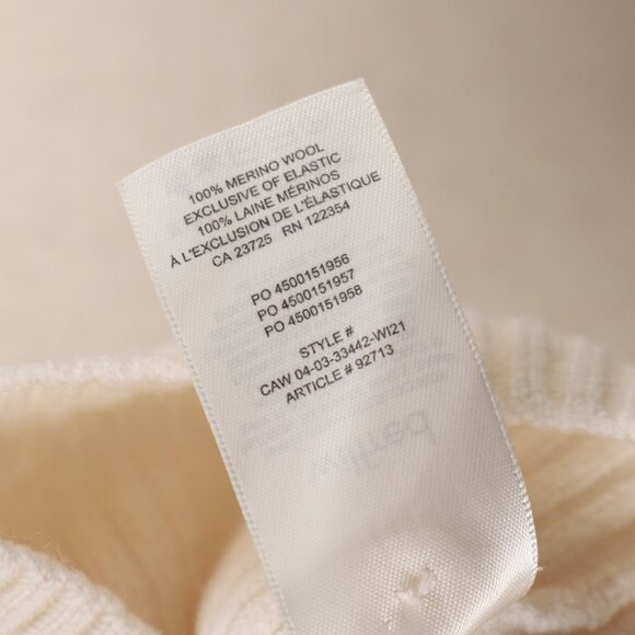 WILFRED ARITZIA Merino Wool Carina Cardigan Sweater Puff Sleeve Size S - Picture 9 of 9